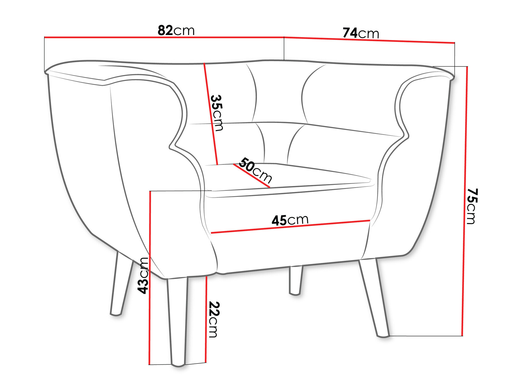 Lænestol Glenview 102 (Paros 05)