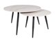 Salontafel set Detroit 602 (Wit marmer)