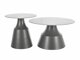 Salontafel set Detroit 908 (Wit + Grijs)
