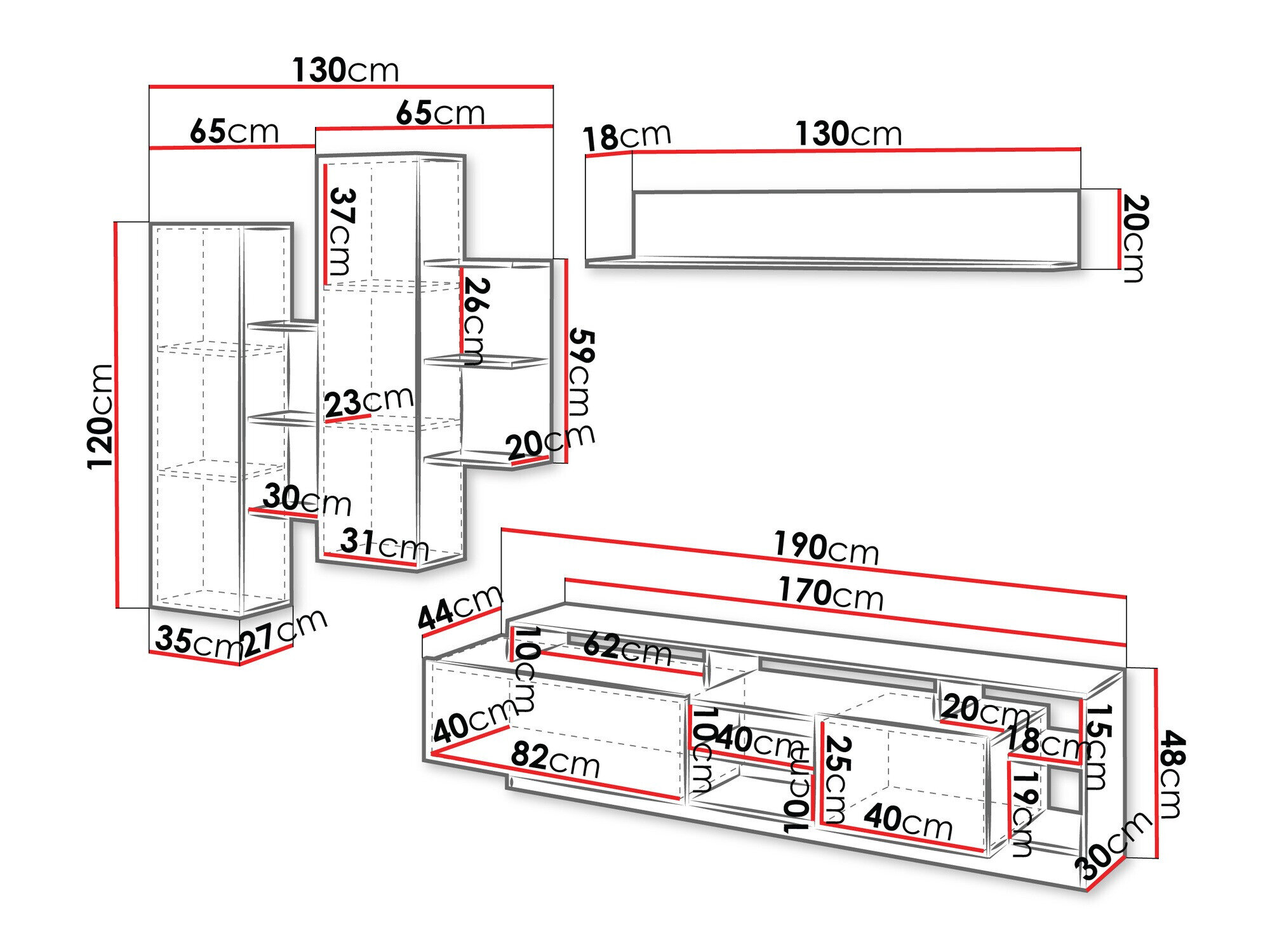 Stuemøbelsæt Fivfivi 101