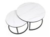 Salontafel set Detroit 607 (Wit marmer)