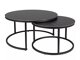 Salontafel set Detroit 607 (Zwart marmer)