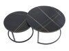 Salontafel set Detroit 607 (Zwart marmer)