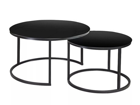 Salontafel set Detroit 494 (Zwart)