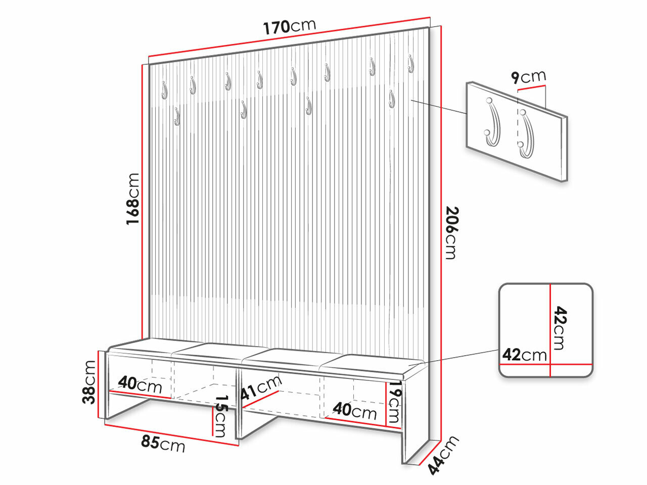 Entrésæt Donio V (Artisan eg + Abriamo 3)