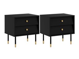 Een set nachtkastjes Feletri 106 (Zwart)