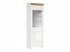 Boekenkast Sonsoru 104 (Wit + Glanzend wit + Wotan eik)