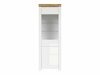Boekenkast Sonsoru 104 (Wit + Glanzend wit + Wotan eik)