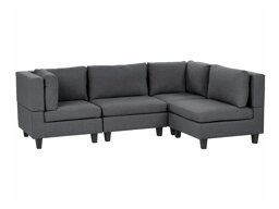 Modularna kotna sedežna garnitura Elbmeli 108 (Temno siva)