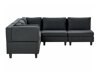 Modularna kutna garnitura Elbmeli 109 (Crna)