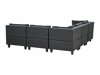 Modularna kutna garnitura Elbmeli 109 (Crna)
