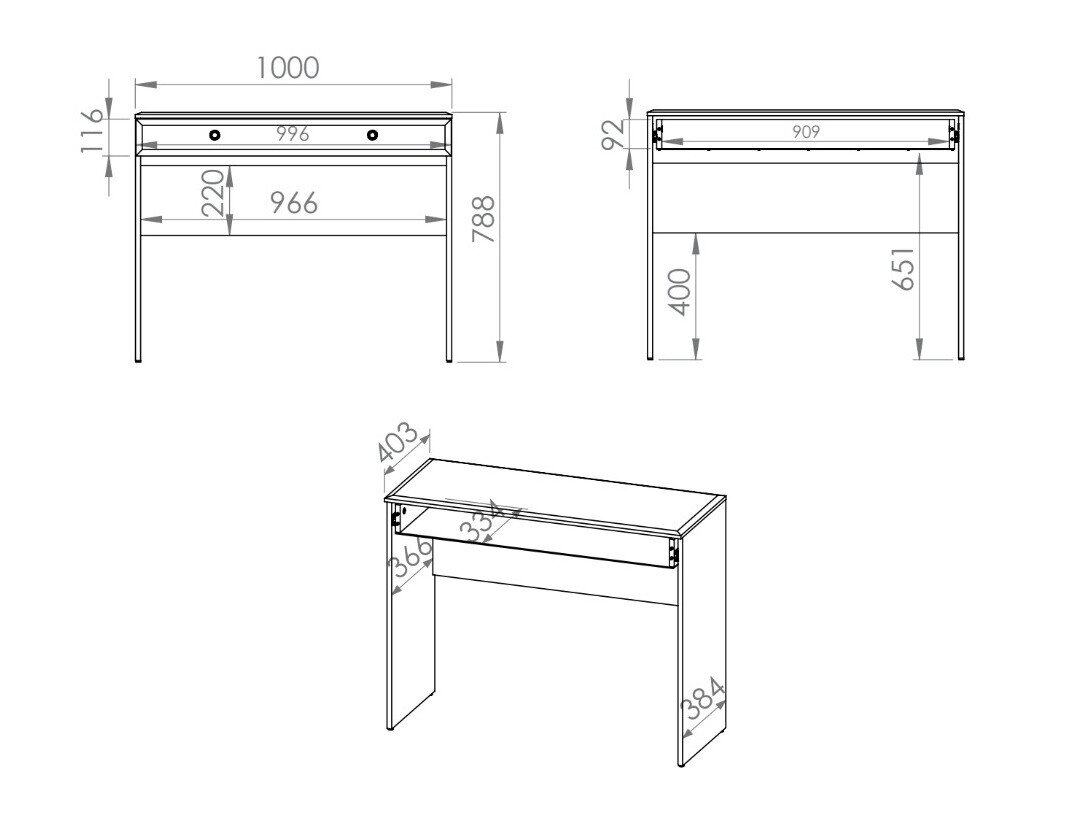 Consoletafel Romlevo 104