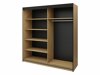 Garderobeskab Tenreme 100 (Beige + Egetræ)