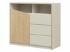 Kommode Tenreme 103 (Beige + Egetræ)