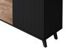 Dressoir Luelia 120 (Zwart + Wotan eik)