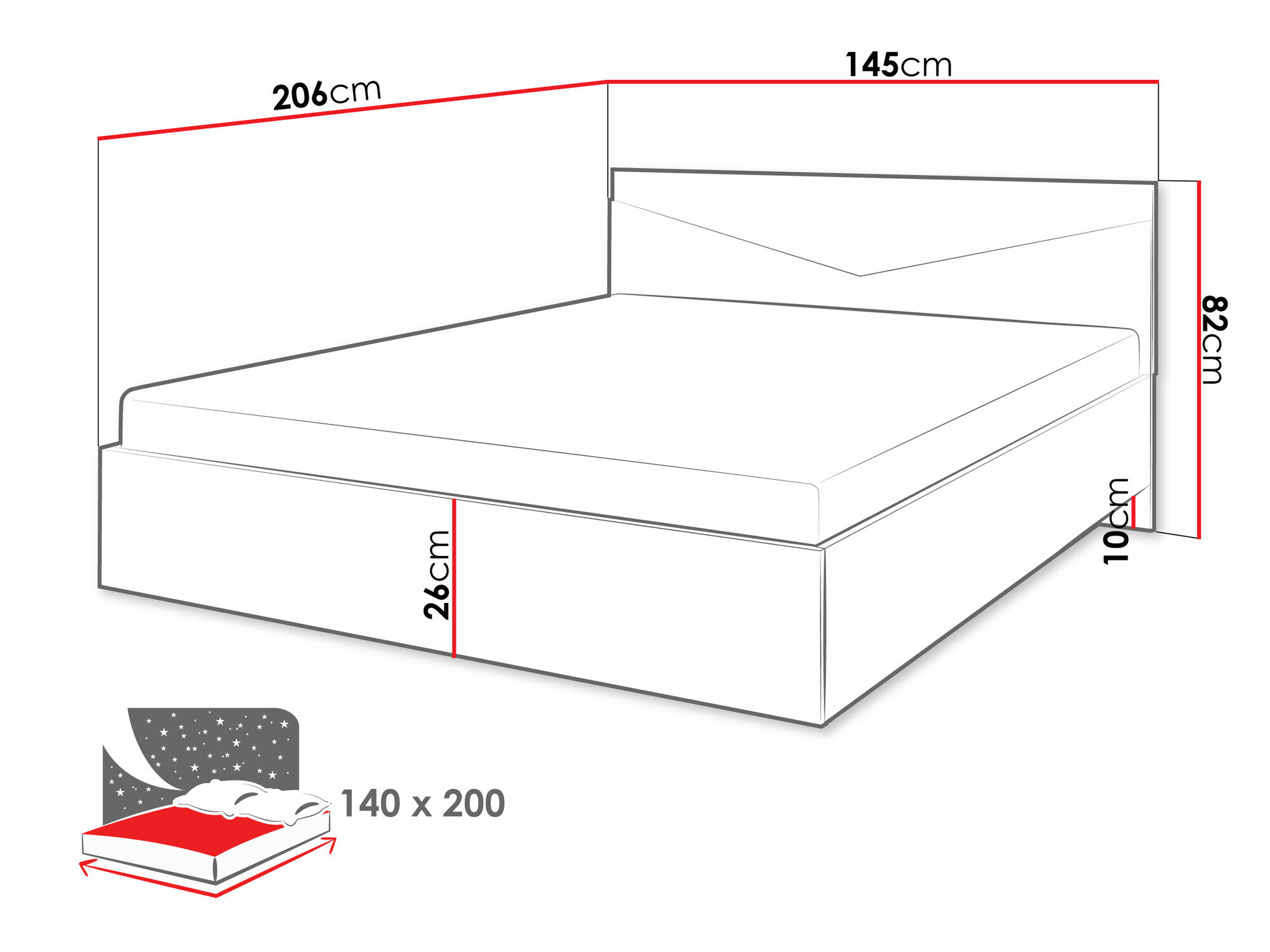 Seng Tenreme 107 (Egetræ + Sort)