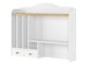Étagère Romelbo 136 (Blanc + Chêne)