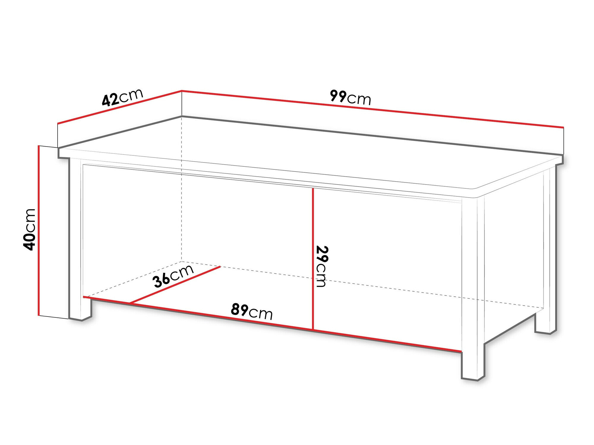 Opbevaringsboks Romelbo 143 (Hvid + Egetræ)
