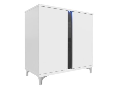 Dressoir Florem II (Wit + Glanzend wit + Glanzend zwart)