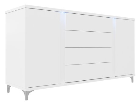 Ladekast Florem (Wit + Glanzend wit)