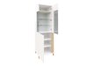 Boekenkast Florem I (Wit + Glanzend wit + Glanzend zwart)