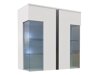Dressoir Florem III (Wit + Glanzend wit + Glanzend zwart)