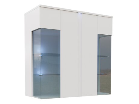 Dressoir Florem III (Wit + Glanzend wit)