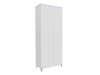 Kledingkast Florem (Wit + Glanzend wit)