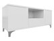 Meuble TV Florem (Blanc + Blanc brillant)