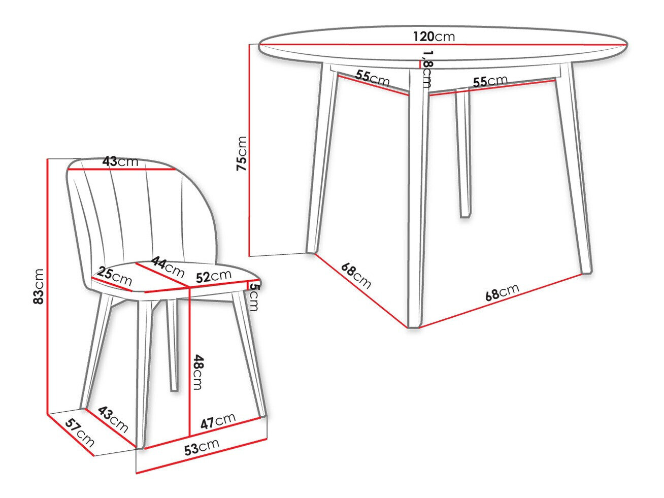 Set de mese Racine 136 (Maro)