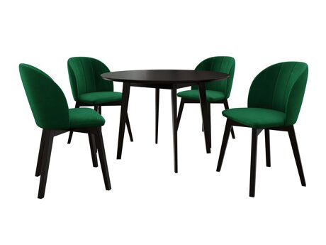 Spisestuesæt Racine 136 (Sort)