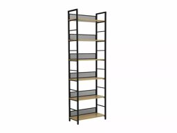 Boekenkast Detroit 643 (Zwart + Eiken)