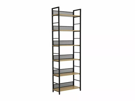 Boekenkast Detroit 643 (Zwart + Eiken)