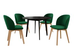 Eetkamerset Racine 136 (Zwart)