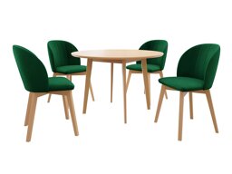 Salle à manger complète Racine 136 (Marron)