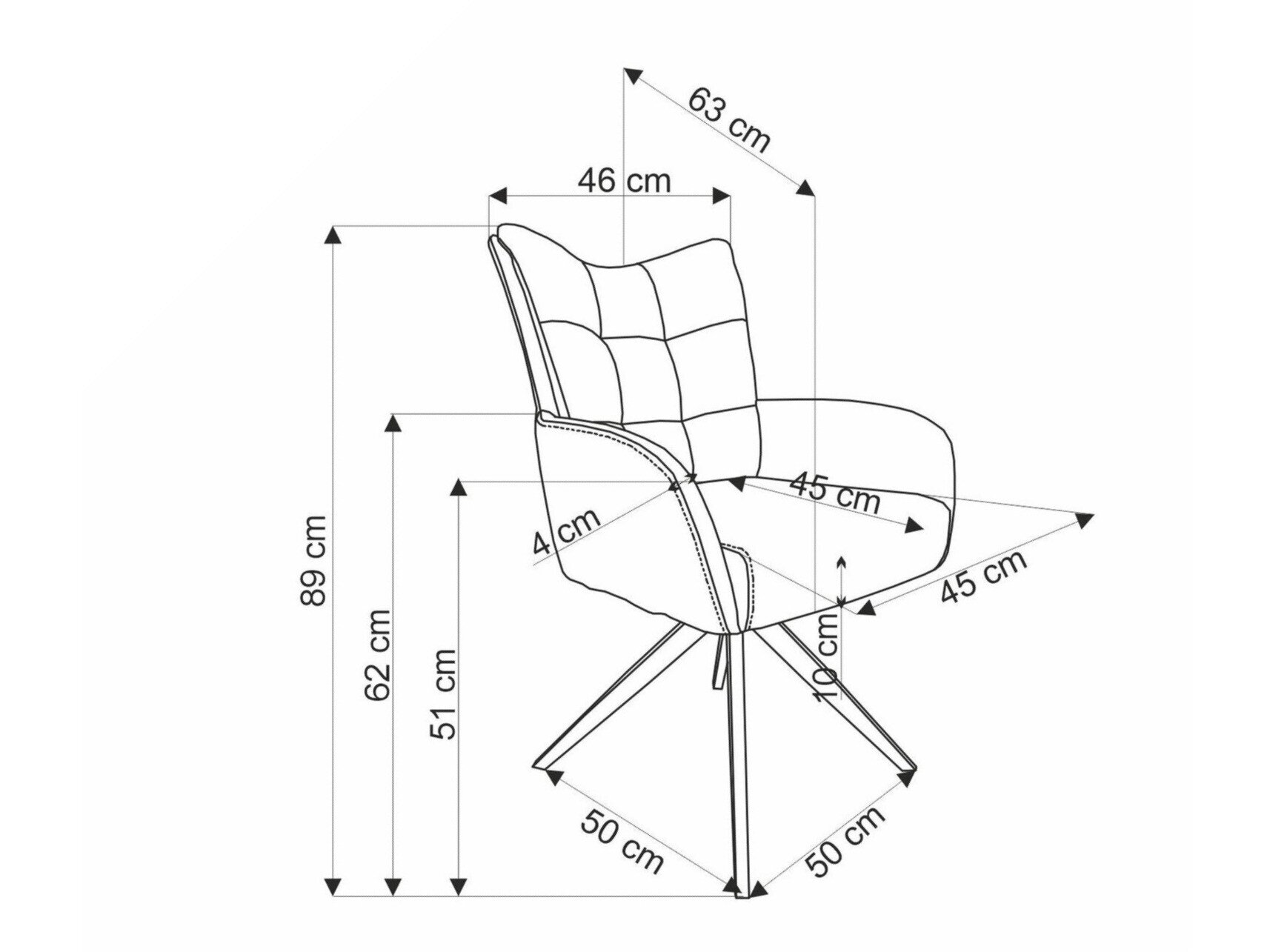Stol Houston 1833 (Beige)