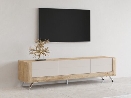 TV-bord Sovera 104 (Gylden eg + Kashmir)