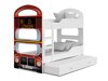 Stapelbed Aurora 116 (Wit + Rood)