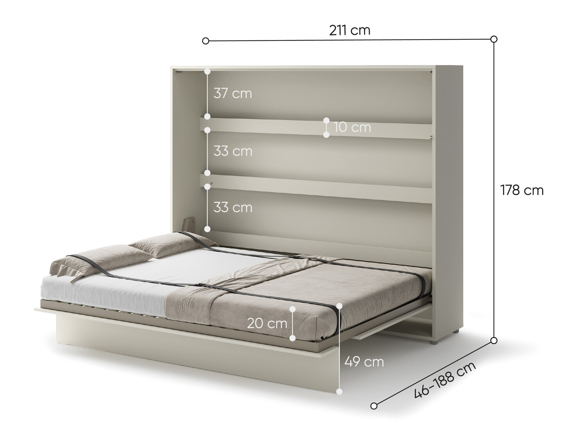 Vægseng Concept Pro Lenart Levfere 115 (Kashmir)