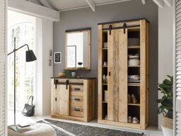Gangmeubelset Cirtale 129 (Verouderd hout + Antraciet)
