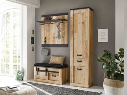 Gangmeubelset Cirtale 130 (Verouderd hout + Antraciet)