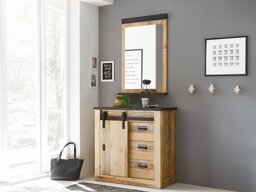 Gangmeubelset Cirtale 129 (Verouderd hout + Antraciet)