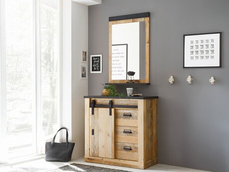 Gangmeubelset Cirtale 129 (Verouderd hout + Antraciet)