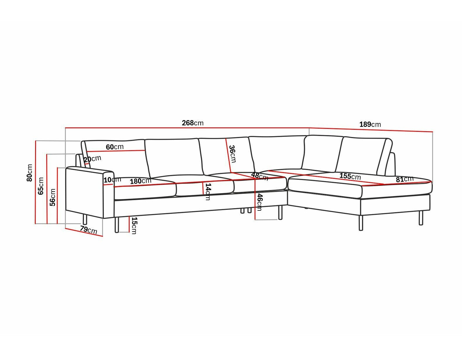 Hjørnesofa Tenfloa 100 (Malmo 90)