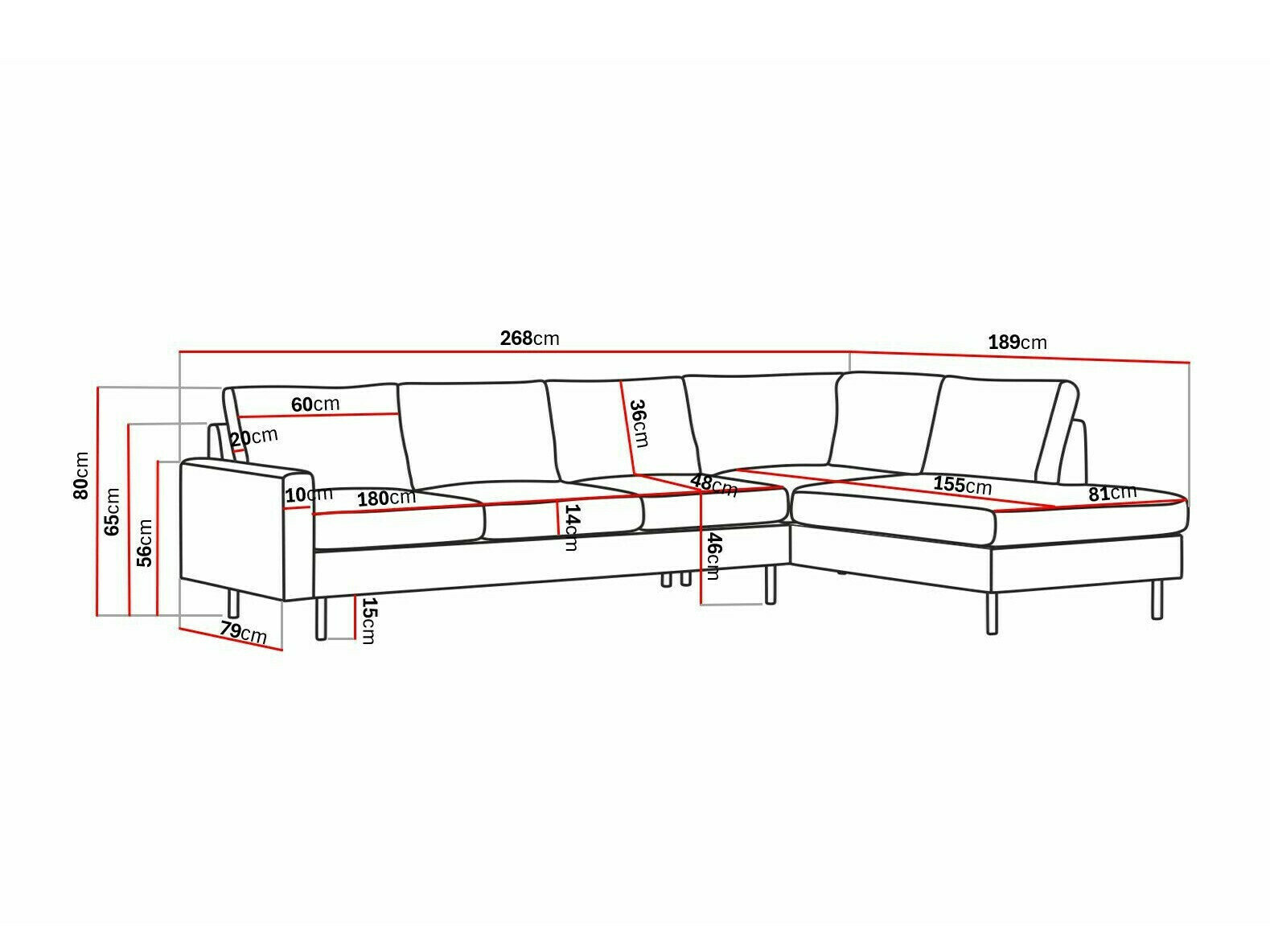 Hjørnesofa Tenfloa 100 (Malmo 95)