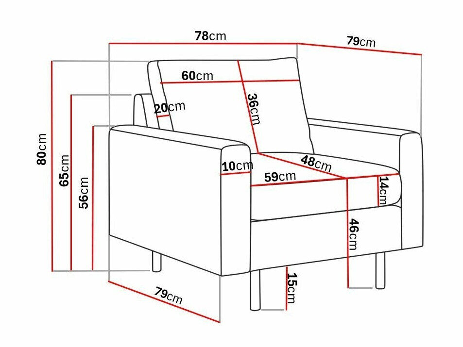 Lænestol Tenfloa 102 (Lincoln 03)