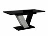 Tafel Violium (Glanzend zwart + Beton)