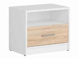 Nachtkastje Novsore 102 (Wit + Sonoma eik)