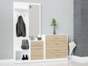 Ladekast Novsore 101 (Wit + Sonoma eik)