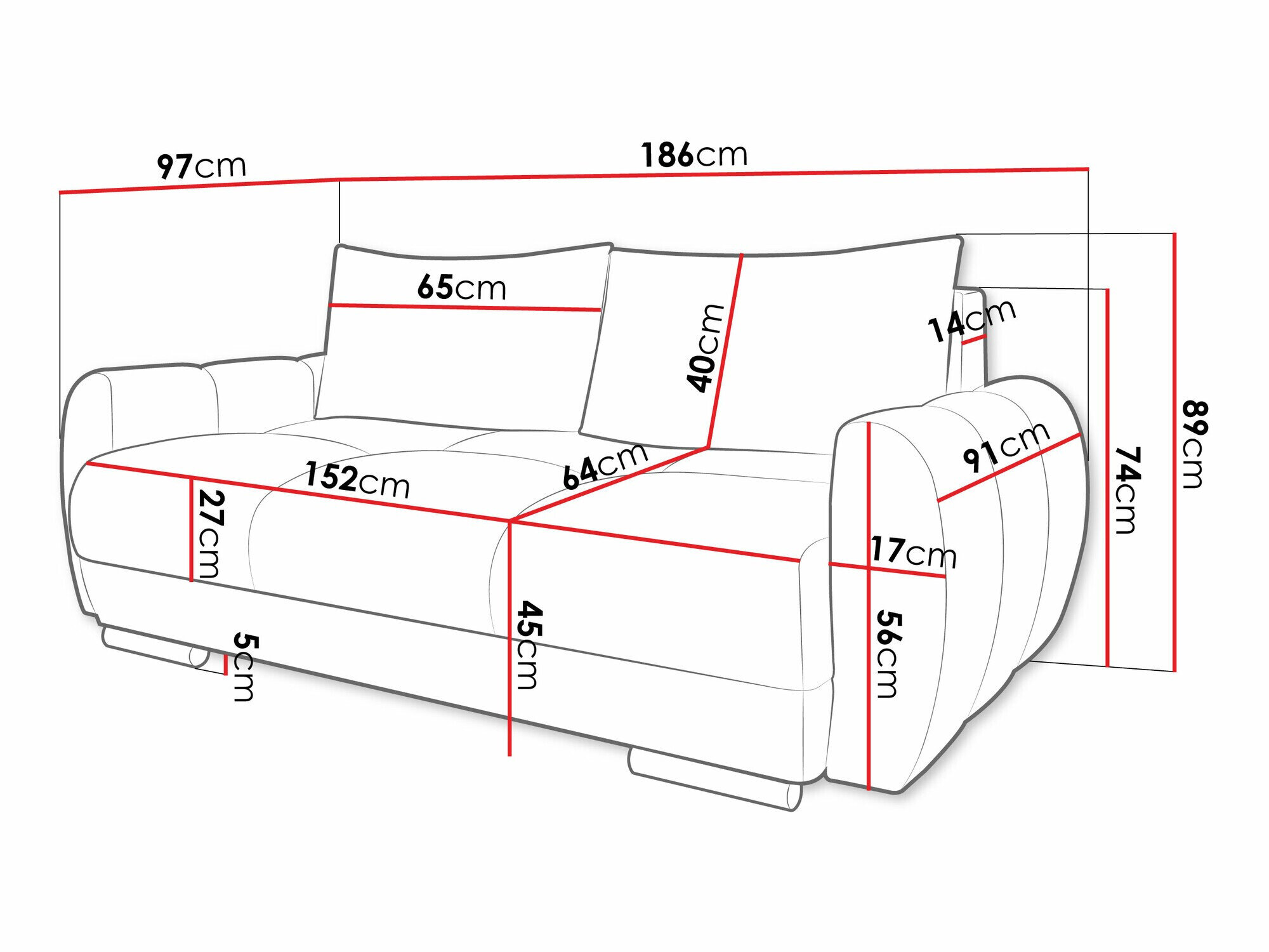 Sofa Signis II (Velo 621)